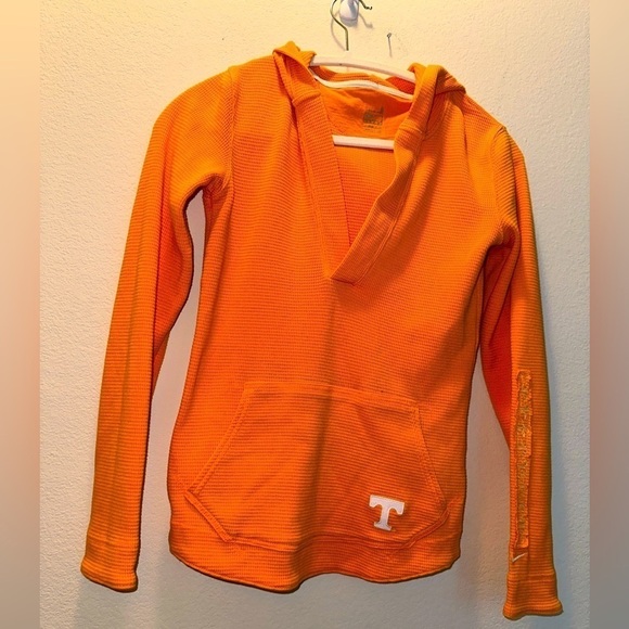 Nike Tops - Nike Team university of Tennessee orange waffle knit kangaroo pocket hoodie S
